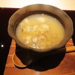 菊鮨 - あさりの玉蒸し