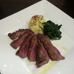 バルひげ - 牛ハラミのステーキ８８０円