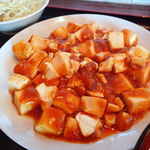 一杯屋 - マーボー豆腐定食（ご飯大盛り無料）　550円