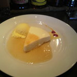 レアチーズケーキです