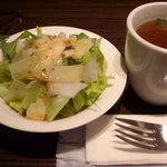 ナガハマコーヒー - サラダとスープ