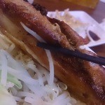 まるはち - 2015/7　男気みそ。すごいデカ～いお肉！