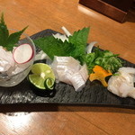 鯛めし槇 - 穴子のお刺身　活き締めなのでプリップリw！