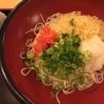 因幡うどん ソラリアステージ店 - 冷やしたぬき細うどん ¥660