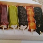 江口だんご 江陽店 - 参考：五色団子(一ｾｯﾄ\756)税込です(2015-7-22登録)