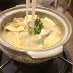 酉や喜兵衛 - ツレの希望で頼んだ鍋！ 美味しかった！