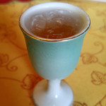 ニューいらご - 【夕食】食前酒（ブランデー漬け梅の酒）