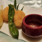 ニューいらご - 【夕食】海老カツ&海老塩