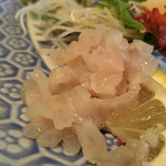 ニューいらご - 【夕食】刺身盛合せ（エンガワ）