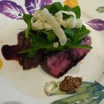 taverna Albero - Ｃランチ \2,100 のメイン例２ 牛リブロースの網焼き 2009.12