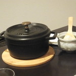 日本料理 TOBIUME - 炊きたての御飯♪　麦入りだそうです。