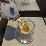 日本料理 TOBIUME - 先付け『甘～い玉蜀黍』