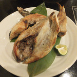 大新西入ル青魚 - 寒ブリのカマの炙り（650円）