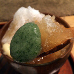 藍風珈琲店 - よもぎの白玉