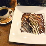 マリベル - スクエアパンケーキ　クレイジーショコラと珈琲　　　