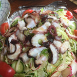 魚山人 - タコのカルパッチョサラダ(^^)