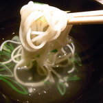 くろぎ - 桜鯛にゅう麺と九条葱