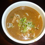 麺堂 稲葉 - つけ汁（辛味噌）