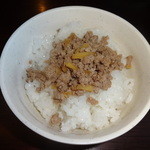 麺堂 稲葉 - 肉ライス（しょうが焼風）（１５０円）