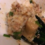 麺や マルショウ - 台湾塩まぜそば-仕上げ飯ダイブ(2015/7)