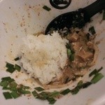 麺や マルショウ - 台湾塩まぜそば-仕上げ飯ダイブ(2015/7)