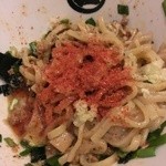 麺や マルショウ - 台湾塩まぜそば-ニンニク辣油一味投入(2015/7)