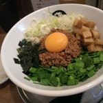 麺や マルショウ - 台湾塩まぜそば・仕上げ飯付(2015/7)