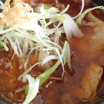 麺処 蓮海 - まぐろ豚骨辛つけ麺820円