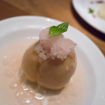 BISTRO Lanterne - 白桃のグラニテとコンポート