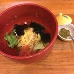 一ヶ月前から予約していった牛久で大人気のお店！
          冷たいお素麺からスタート★