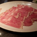 北海道しゃぶしゃぶ ポッケ - 少し食べちゃった　3皿目