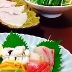 割烹 たけだ - 志布志特産の貴重な生きた旬の鱧を料理した日本料理の鱧コース。絶品です！その日入荷した鱧に合う創作料理で最高に美味しいです！何と言っても新鮮な鱧しゃぶしゃぶは絶品です