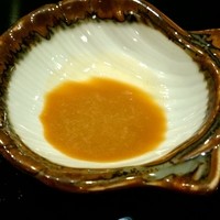 金寿司 - 甘エビ20本分の味噌ソースにつけて食べます。