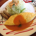 オキザリス - オムレツプレート・紅茶