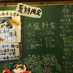 柚里 - ⚫︎大盛料金の表示がここに・・