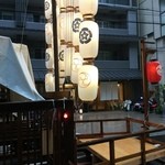 Kyousaiminomura - 祇園祭、橋弁慶鉾の前です。