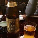 Teuchi Soba Kurumaya - エビスビール！