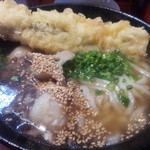 ふたみうどん研究所 - 尾っぽ塩うどん　穴子天トッピング