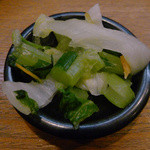四季料理 海山 - 遅れて出て来た漬物小皿