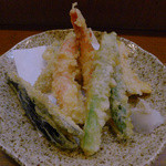 四季料理 海山 - 天麩羅定食の天ぷら