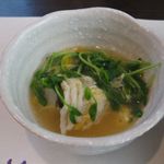 京口町　てるい - 淡路産鱧の玉子とじ（器盛り）(2015.07)