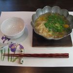 京口町　てるい - 淡路産鱧の玉子とじ(2015.07)