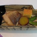 京口町　てるい - マナガツオの幽庵焼きのアップ(2015.07)