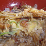 旬鮮美味 - 鰻の柳川風丼とミニ冷やしそばセット（第二回訪問）