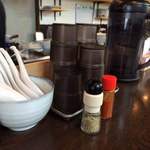 手打ち麺 やす田 - 卓上