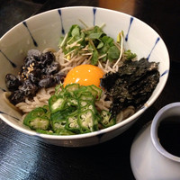 日本橋 やぶ久 - 黒豆納豆蕎麦