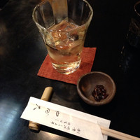 日本橋 やぶ久 - 梅酒と蕎麦味噌