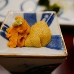 蔵六鮨 三七味 - 紫雲丹と馬糞雲丹◎2015/6