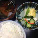 ryugon - 南魚沼産こしひかり 漬物 お味噌汁