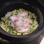 うぶか - 毛蟹とズッキーニの炊き込み